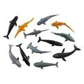 Miniature Sharks and Whales Ocean Animal Figurines Replicas - Mini Action Figures - Miniature Animal Playset - Continent Box