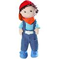 HABA Graham 12 Soft Boy Doll with Brown Hair Brown Eyes Removable Clothing & Shoes for Ages 18 Months and up