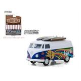 GREENLIGHT 1:64 THE HOBBY SHOP SERIES 4 - 1971 VOLKSWAGEN TYPE 2 PANEL VAN WITH SURFBOARDS (PEACE & LOVE DESIGN) 97040-C