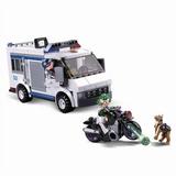 Sluban Kids SLU08628 Police Prisoner Transporter K9 Unit with Motorcycle Building Blocks 117 Pcs set Building Toy