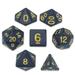 Brybelly Polyhedral Dice & Dreamless Night -Set of 7