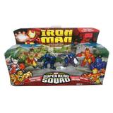 Marvel Super Hero Squad Figure Set - (Dreadknight / Zhang Tong / Stealth Armor Iron Man)