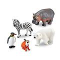 Learning Resources Jumbo Zoo Animals Assorted Species Set of 5