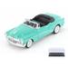 Diecast Car & Display Case Package - 1953 Buick Skylark Closed Convertible Green - Welly 24027CWGN - 1/24 Scale Diecast Model Toy Car w/Display Case