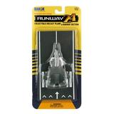 Runway24 Lockheed Martin F-22 Raptor Stealth Aircraft United States Air Force YF-22 with Runway Section Diecast Model Airplane Gray
