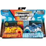 Monster Jam Fire & Ice 2 Pack Megalodon vs. Dragon Monster Truck Die-Cast Vehicles Walmart Exclusive 1:64 Scale