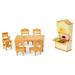 Calico Critters Dining Room Set Dollhouse Furniture and Accessories