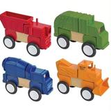 Guidecraft Block Mates - Construction Vehicles Learning & Educational Toy for Kids