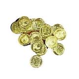 Plastic Gold Coins - Toys - 144 Pieces