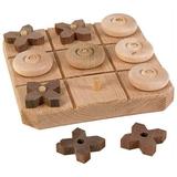 Keim Old-Fashioned Amish Made Wooden Tic-Tac-Toe Game Reuse and No Paper Needed