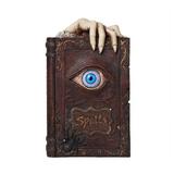 Pacific Giftware Evil Eye Book of Spells Resin Money Bank Halloween Decor Gothic Collectible 8.25 Inches