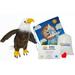 Make Your Own Stuffed Animal Liberty the Bald Eagle 16 - No Sew - Kit With Cute Backpack!