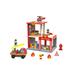 Toysters My Big Fire Station Wooden Emergency Vehicle Playset | Toddler Toy Fire Department House Dollhouse for Boys and Girls | Kids Wood Fireman Play Set Playhouse | Suitable for Ages 3 and Up