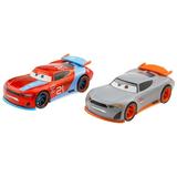 Disney / Pixar Cars Pullback Die Cast Ryan Inside Laney & Rookie #003 Vehicle 2-Pack