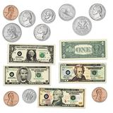 Learning Resources Double-Sided Magnetic American Money 45 Pieces