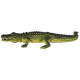 MameJo Alligator Toy 16 Inch American Alligator Reptile Toys Hand Painted Realistic Animal Toy Figures for Home Dcor Or 3D Shapes for Teaching