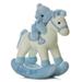 ebba - Medium Blue Musicals! - 12 Baby Boy Rocking Horse - Melodious Baby Stuffed Animal