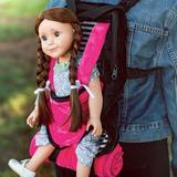 The Queen s Treasures Pink White and Black Doll Carrier Backpack and Doll Sleeping Bag Compatible with 18 American Girl & 15 in Bitty Babies. Doll NOT Included