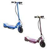 Razor E100 Motorized Rechargeable Kids Electric Toy Scooters 1 Purple & 1 Blue