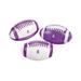 Fun Express - Purple Ribbon Foam Football - Toys - Balls - Kick Balls - 12 Pieces