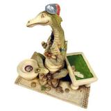 Dragon Figurine with Slot Machine Poker Chips Roulette Wheel Black Jack Table HOME-GD1