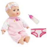 Kidoozie Sweetie Doll Includes diaper pajamas headband and bottle soft-bodied 12 inch doll with open and close eyes ages 12 months and up