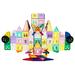 PicassoTiles 200 Piece Castle Click-in Set with 2 Figures Car and Windmill PT200