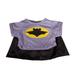 Bat Bear T-Shirt With Cape Teddy Bear Clothes Fits Most 14 - 18 Build-A-Bear and More