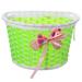 Bike Cycle Bicycle Front Basket Flowery Shopping Holder Case Children Kids Girls