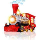 CifToys Bubble Blowing Toy Train Toys for 3 Year Old Boy Toys Gifts Battery Powered Steam Bubbles Locomotive Train