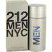 212 MEN NYC * Carolina Herrera 3.3 oz / 100 ml Eau de Toilette Men Cologne Spray