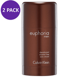 Calvin Klein Euphoria Deodorant for Men, 2.6 Oz (2 Pack)