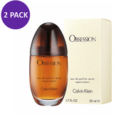 Calvin Klein OBSESSION Eau de Parfum Spray for Women, 1.7 fl. oz. (2 PACK)
