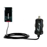 Gomadic Intelligent Compact Car / Auto DC Charger suitable for the Toshiba Camileo S30 HD Camcorder - 2A / 10W power at half the size. Uses Gomadic Ti