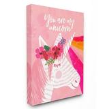 The Stupell Home Decor Collection You Are My Unicorn Rainbow Pink Wall Art