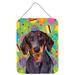 Dachshund Easter Eggtravaganza Aluminium Metal Wall or Door Hanging Prints