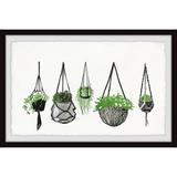 Marmont Hill Hanging Plants III Framed Wall Art