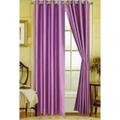 ((#86) Hotel Quality Grommet Top Jacquard 1 Panel Lilac Lavender Solid Thermal Foam Lined Blackout Heavy Thick Window Curtain Drapes Bronze Grommets 95 Length