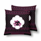 MKHERT Cute Skull Pillowcase Pillow Protector Cushion Cover 18x18 inch Set of 2