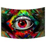 ZKGK Eye Art Tapestry Wall Hanging Wall Decor Art for Living Room Bedroom Dorm Cotton Linen Decoration 90x60 Inches