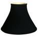 Royal Designs 18 Twisted Pleat Lamp Shade Black with Gold Lining