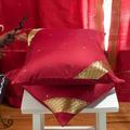 Maroon- 2 Decorative handcrafted Sari European Pillow Cover Euro Sham 26 x26