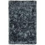 SAFAVIEH Ocean Trellis Solid Plush Polyester Shag Area Rug Slate 5 x 8
