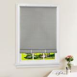 Achim Solstice Indoor/Outdoor Cordless Grey Vinyl Light Filtering Window Roll-Up Blind 72 L x 48 W