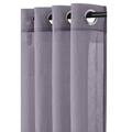 Abri Grommet Crushed Sheer Curtain Panel (Single) - 50 x 96 - Lavender