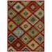 Sphinx Sedona Area Rug 5936D Red Diamond Ridges 2 3 x 7 6 Rectangle