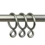 InStyleDesign 10 Curtain Eyelet Rings 1 inch - n/a satin nickel Satin Nickel Finish Silver Finish