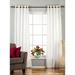 White Ring / Grommet Top Velvet Curtain / Drape / Panel - 80W x 108L - Piece