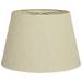 Royal Designs 14 Tapered Shallow Drum Hardback Lamp Shade Linen Beige