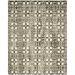 SAFAVIEH Dip Dye Flower Overdyed Geometric Runner Rug Ivory/Brown 2 3 x 12